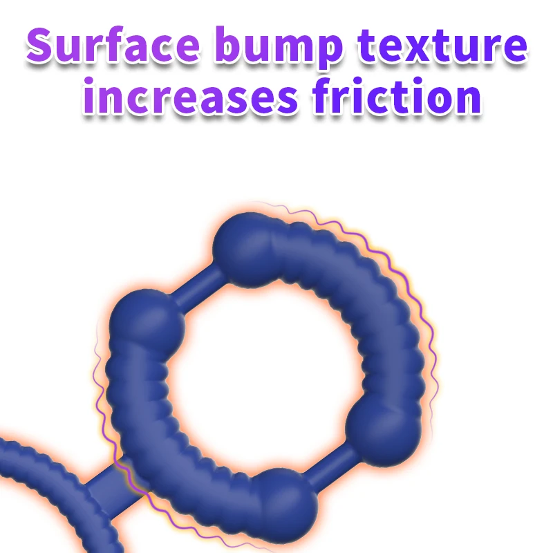 Dual Ring Soft Sicilone Cock Ring Sex Toy for Men Penis Ring Ejaculation Delay Enhance Erections Scrotal Lock Penis Dick Trainer
