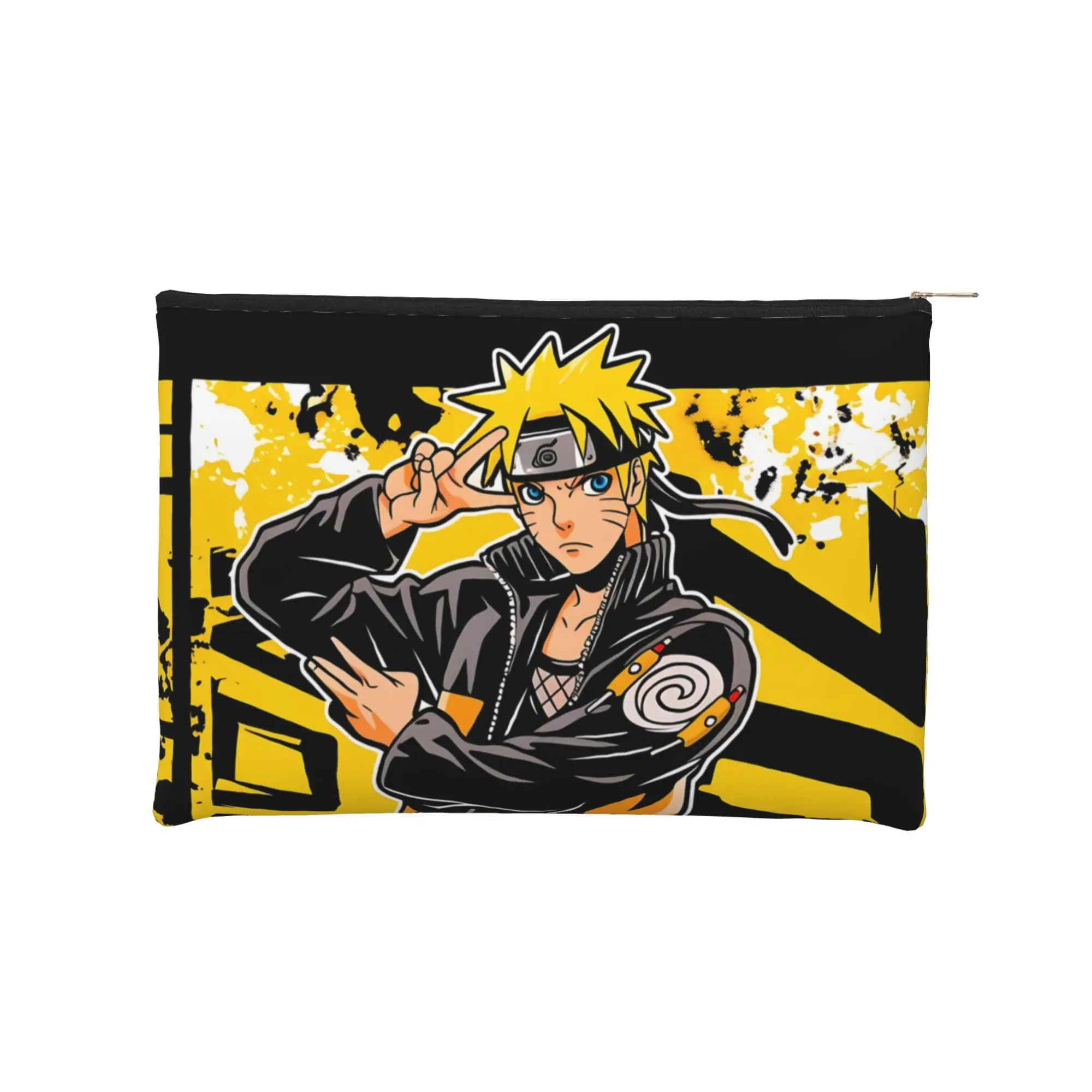 anime Foldable Cute pouch Naruto anime comic Makeup Bag  Toiletry Bag with Zipper Wash Bag