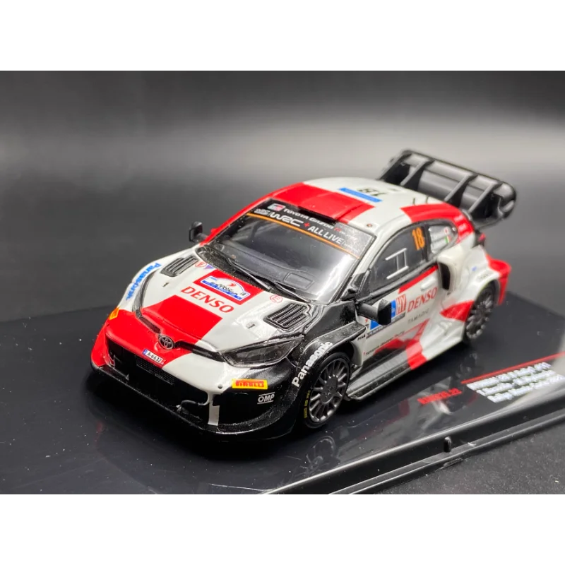 

Diecast IXO 1/43 Scale Toyota Yaris GR 2022 #18 Rally Alloy Car Model Collectible Toy Gift Souvenir Display Ornament