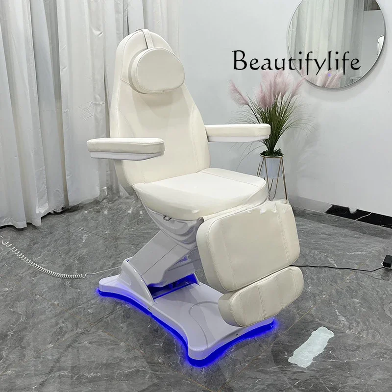 

New high-end retro electric beauty bed beauty salon facial care ear bed