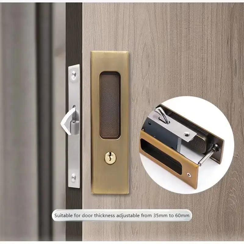 Household sliding doors wooden door buckles handle locks hook locks cabinet doors door hardware accessories