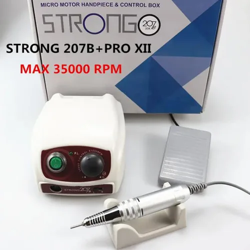 Imagen 2 del producto Nuevo taladro eléctrico para uñas de 50000RPM fuerte 210 207B 65W máquina de manicura Kit de pedicura herramienta de Arte de uñas pieza de mano equipo de lima de uñas