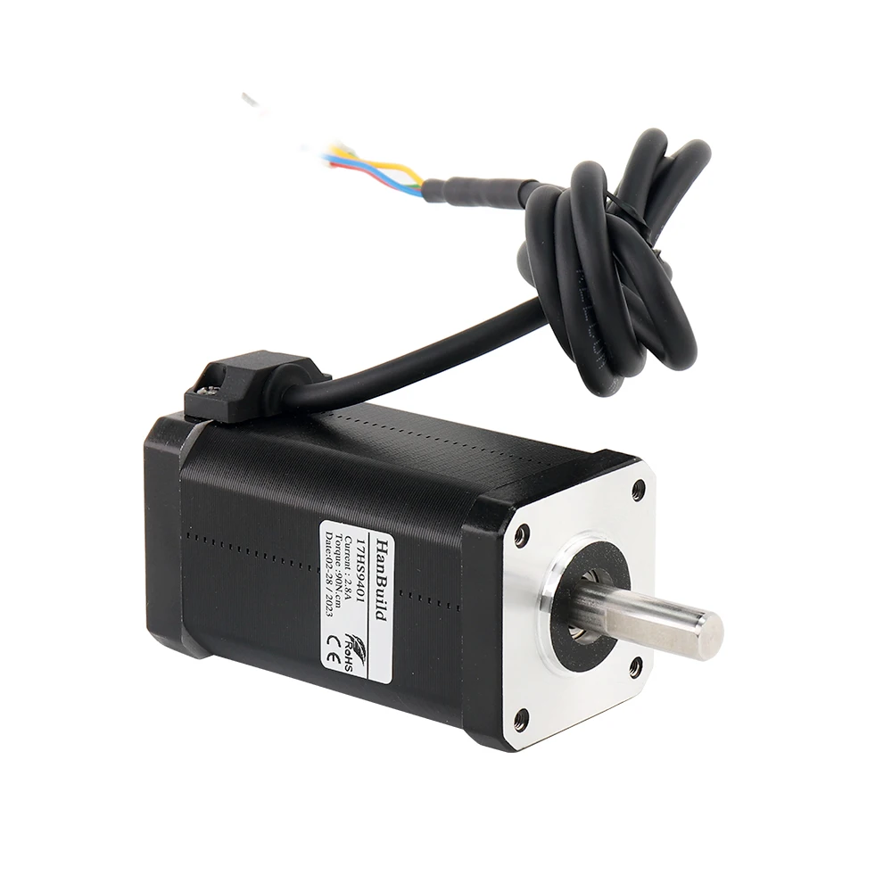 Imagem -05 - Motor Deslizante Nema17 80 mm 2.8a 90n. cm 17hs9401 Fios 18 Graus Híbrido Fresadora Cnc Parte