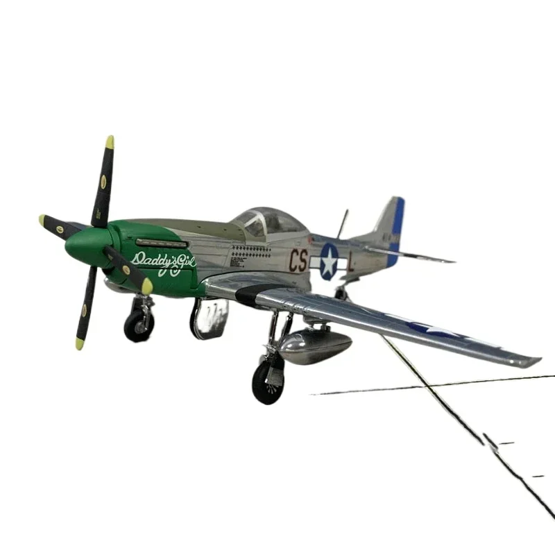 2024 Home Decor  Hot Sale Diecast 1:72 US P51 Mustang FighterFighter Alloy Aircraft Model Collection Souvenir Display Ornaments