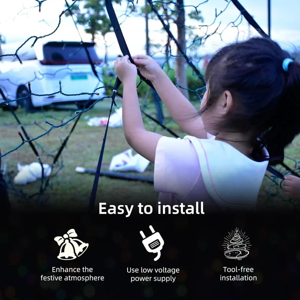 Outdoor LED Christmas Tree - 16.4 Feet Tall, 1600 Multicolor Lights, Compatible with Existing Flagpoles #3