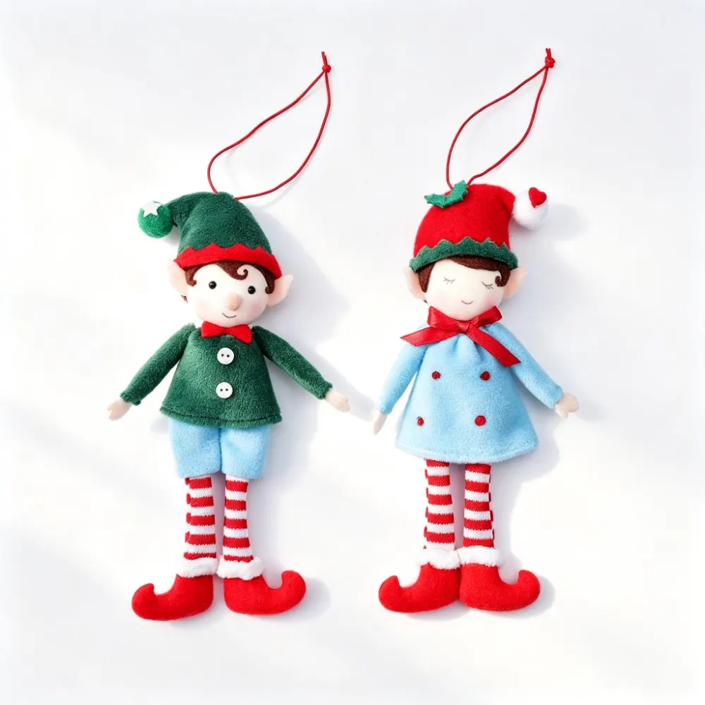 conjunto-de-duendes-de-natal-menino-e-menina-meias-listradas-vermelhas-material-de-feltro-enfeites-para-pendurar-na-Arvore-presente-de-feriado-e-recheio-de-meia-de-natal