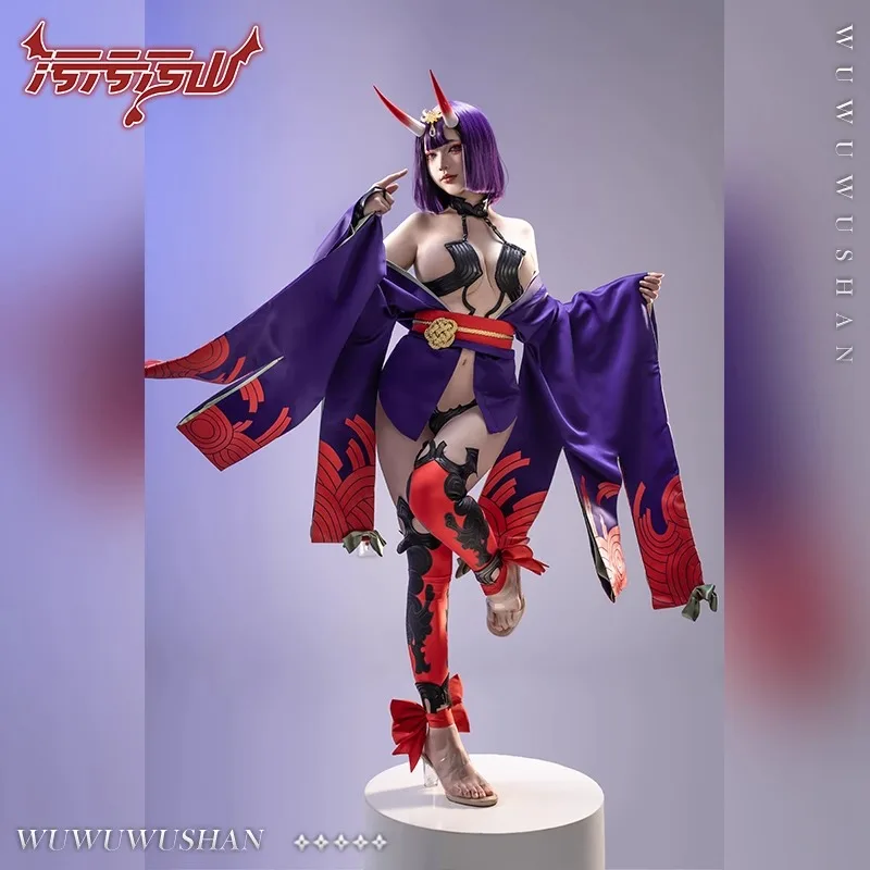 

FGO Shuten douji Cosplay Costumes Game Fate/Grand Order FGO Shuten douji Stage 2 Private Photo Shoot sexy lingeris