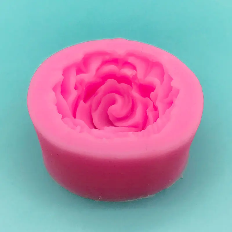 Rose Silicone Mold DIY 3D Flower Phone Case Head Rope Hair Card Jewelry Accessories Molds Fondant Chocolate Cake Silicone Moud