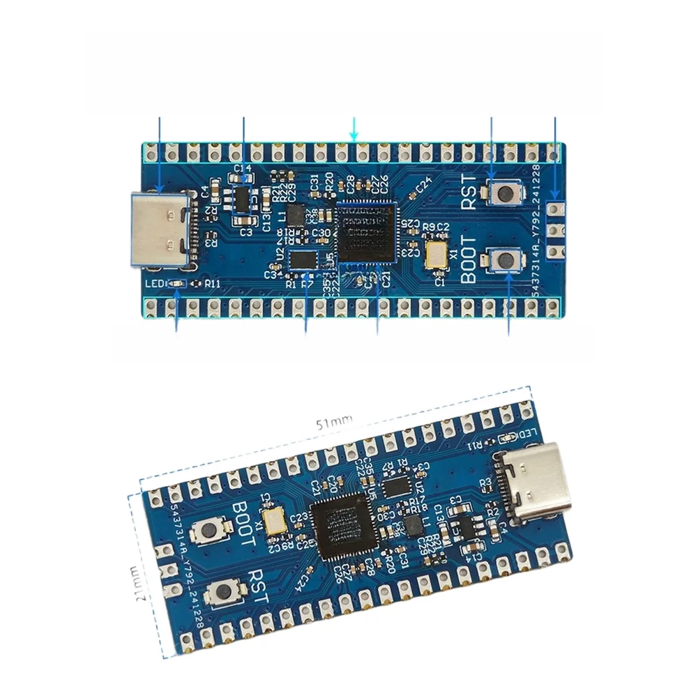 RP2350 Microcontroller Development Board With USB I/O GPIO For Arduino For MicroPython C C++ Programming Industrial Automati
