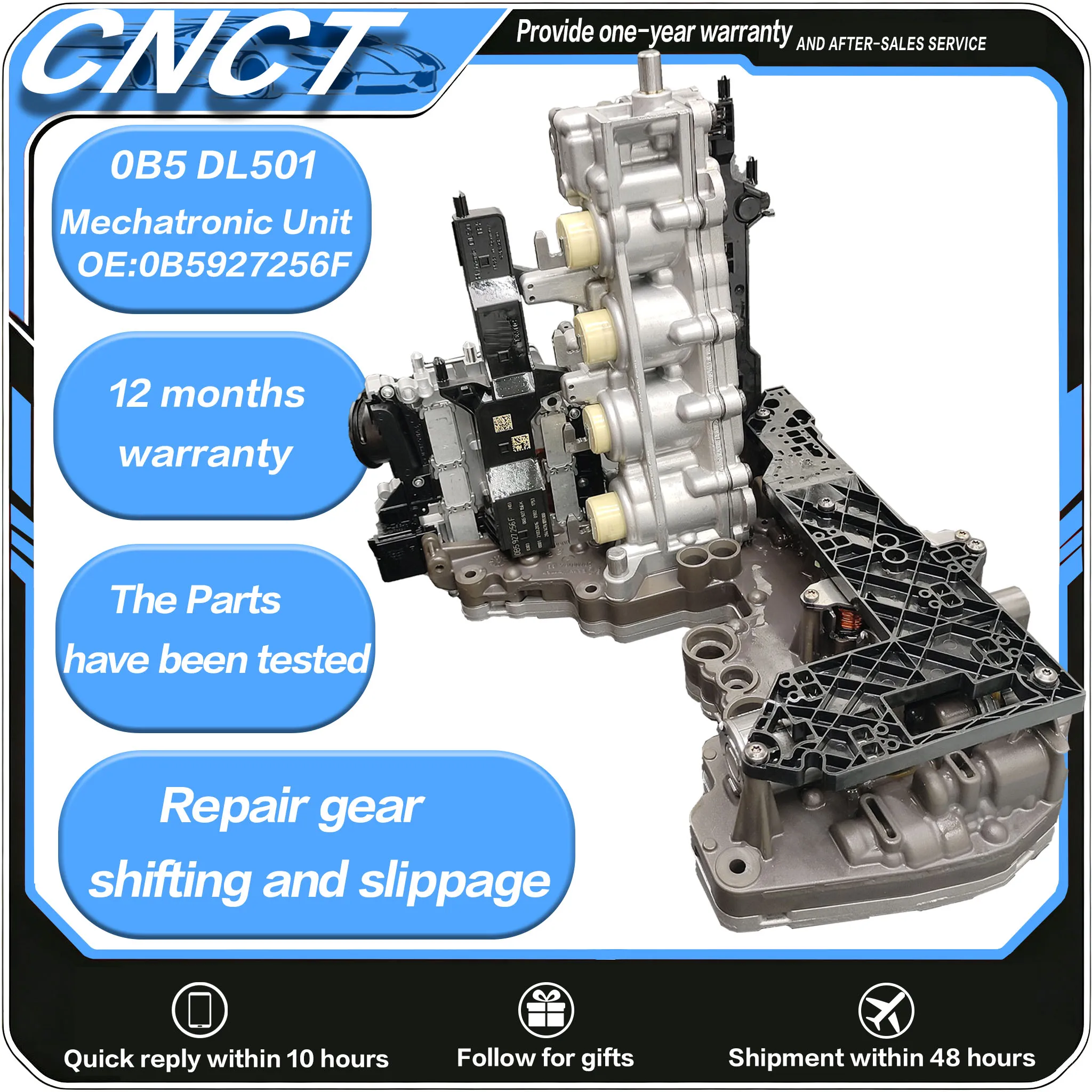 100% 0B5 DL501 Transmission Mechatronic Assembly 0B5927256F For Audi A4 A5 A6 A7 Q5