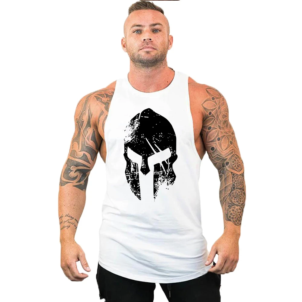 Gym Top Men Shirt Man Muscle Fit T-shirt Fitness Bodybuilding Stringer Vest Clothes Clothing Men\'s Singlets Muscular T-shirts