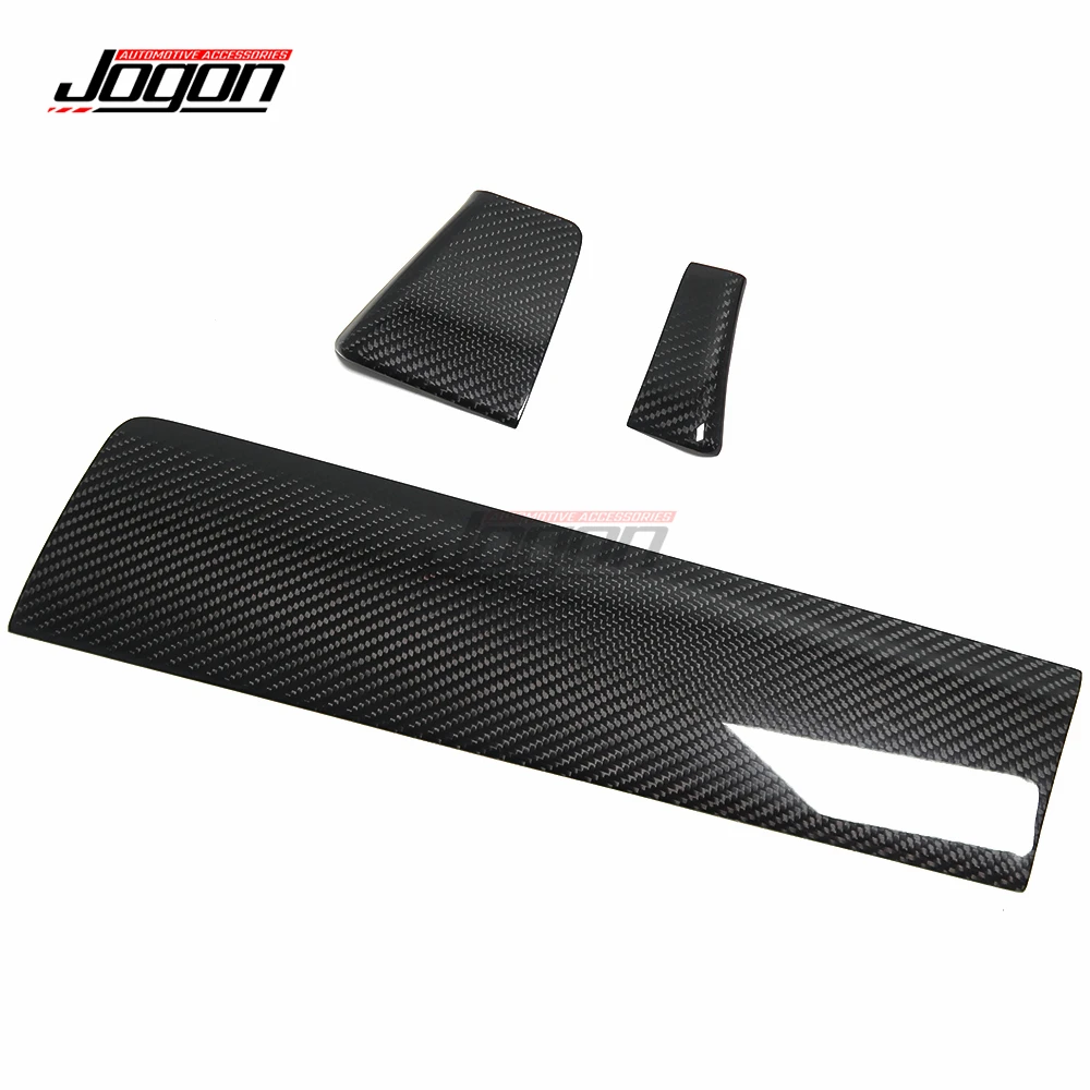 LHD Real Carbon Fiber Car Interior Moulding Console Dashboard Panel Side Door Sticker Cover Trim For Porsche Macan 2014-2023