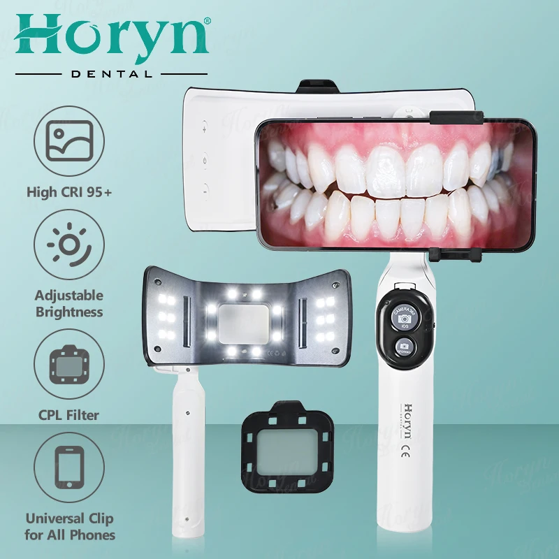 

Dental Photography Oral Filling Lamp Dual Flashl LED Mobile Bluetooth Equipment Flashlight for Dentistry Orthodontic Treatment