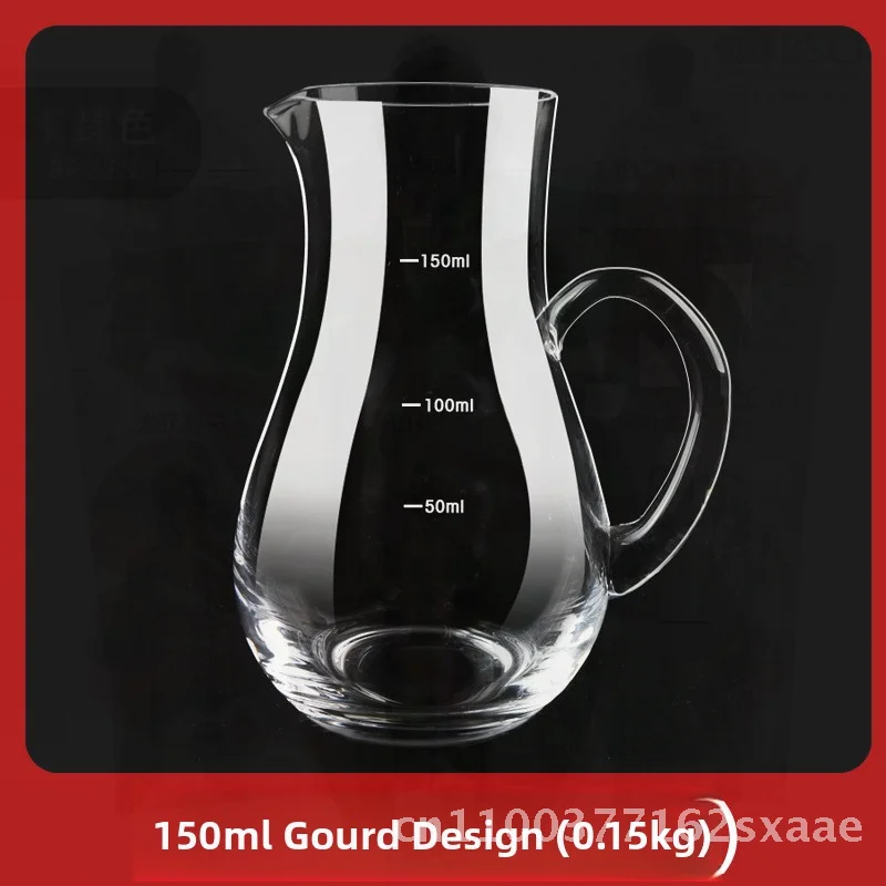 

Хрустальный бокал для вина со шкалой, 100 мл, измерительное устройство, белый стеклянный диспенсер для вина для подарочной коробки в отеле в комплекте