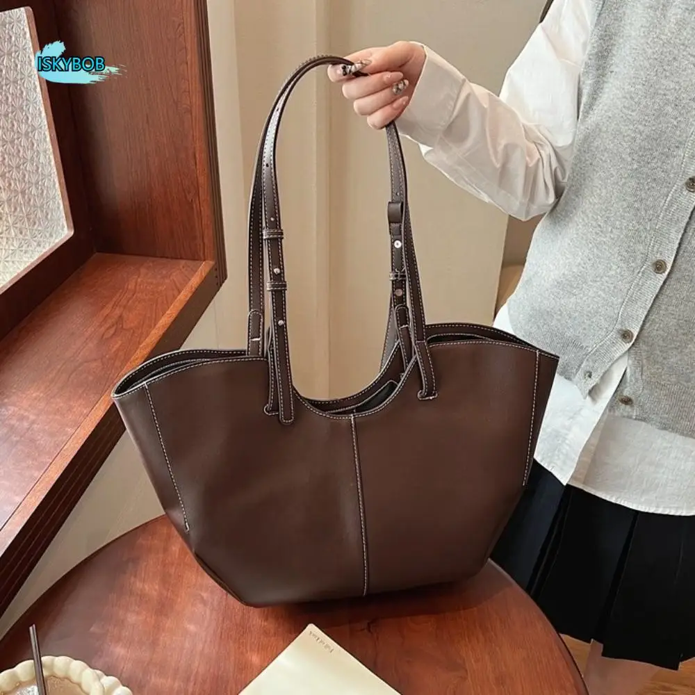

Handbag Large Shoulder Bag Dumpling Bag Large Capacity PU Leather Tote Bag Business Ins Fashion Underarm Bag Shopping