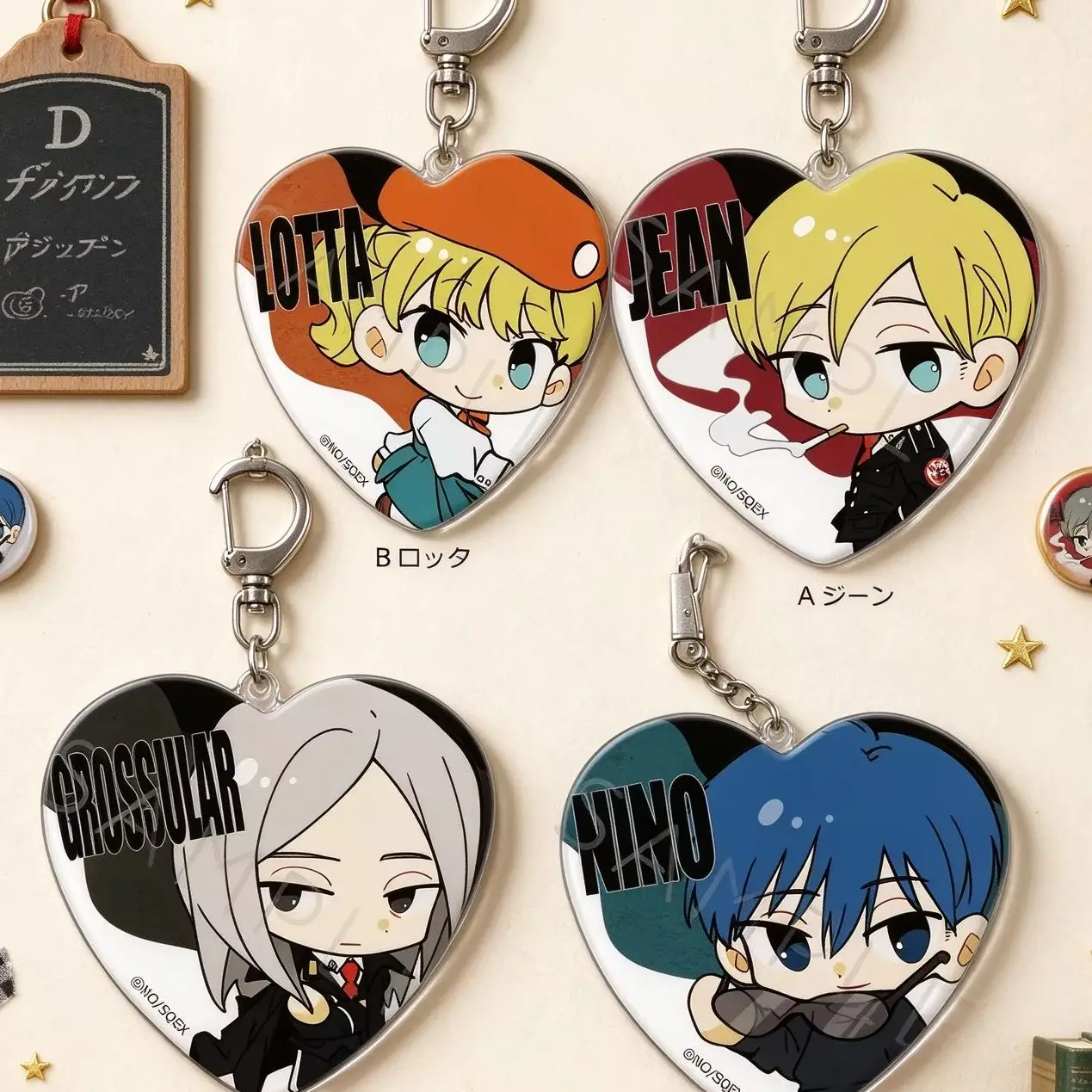 New2026Lovely Products Bag Acrylic KeyRing Anime Lovers ACCA: 13-Territory Inspection Dept. For Fans Exquisite Product Keychain