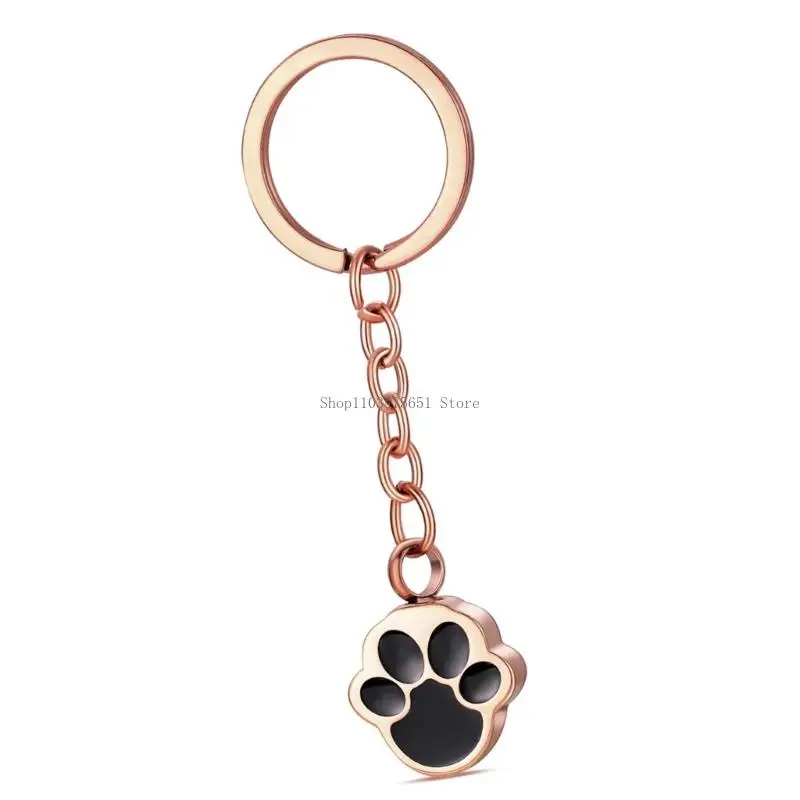 أحب الحيوانات الأليفة التذكارية تذكارات الفولاذ المقاوم للصدأ الكفوف طباعة جرة المعلقات للرماد والعطور #4