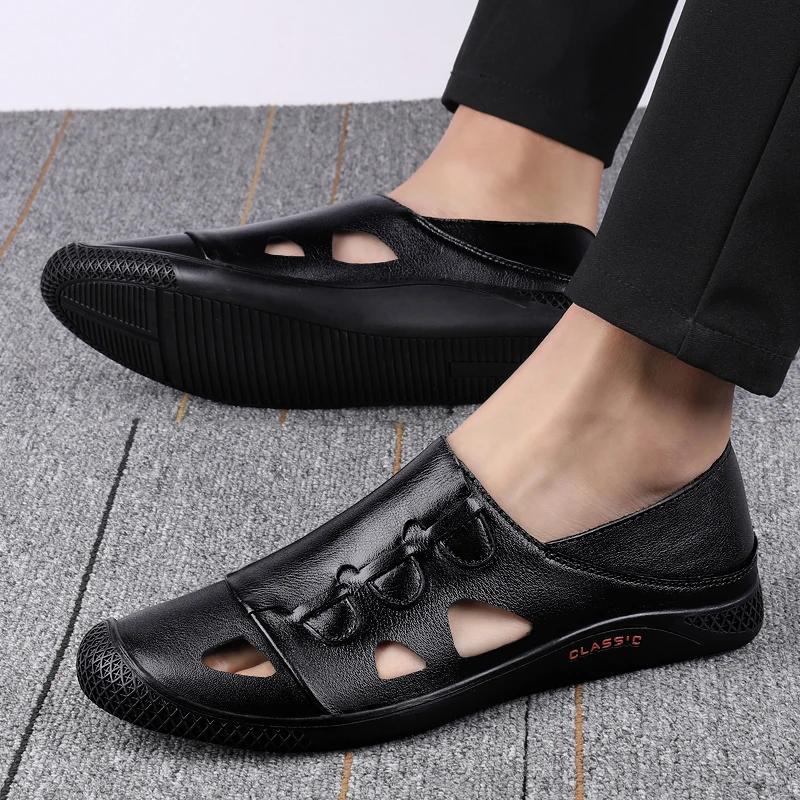 Hot Sale New Leather Men Shoes Casual Comfortable Loafers Moccasins High Quality Shoes Male Lightweight Driving Footwear 2022