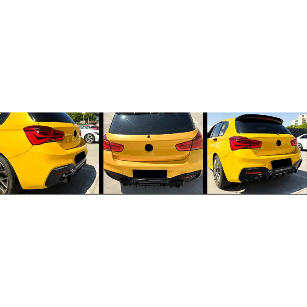 Rear Bumper Lip Diffuser Spoiler for BMW 1 Series F20 M Sport M135i M140i 2015 -2019 Body Kits