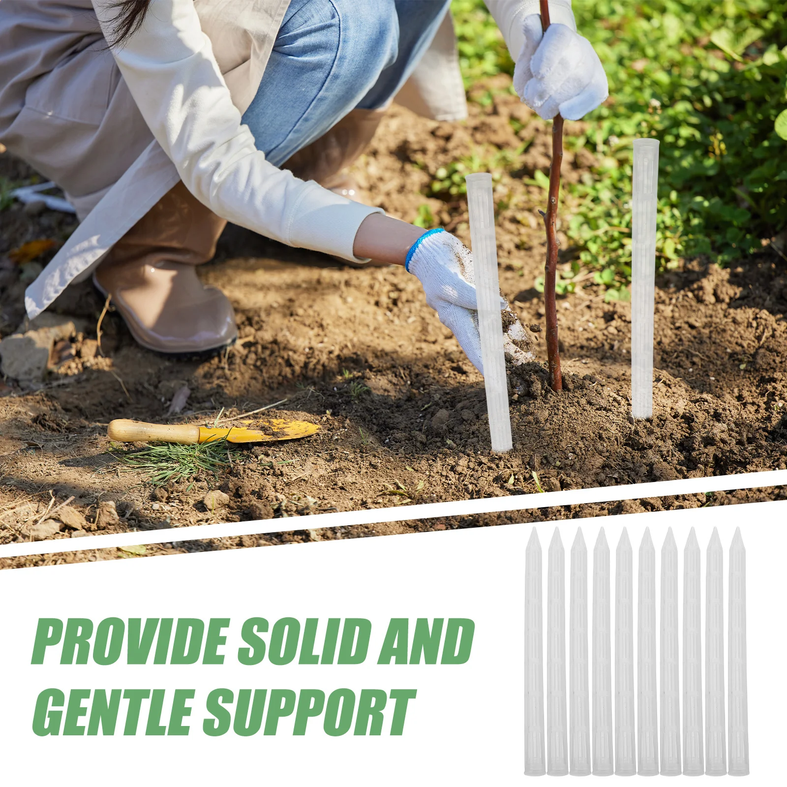 10 set Reusable Breathable Soil Rods For Succulents Aeration Stakes Plant Root Ventilation Drainage Solution Indoor Gardening