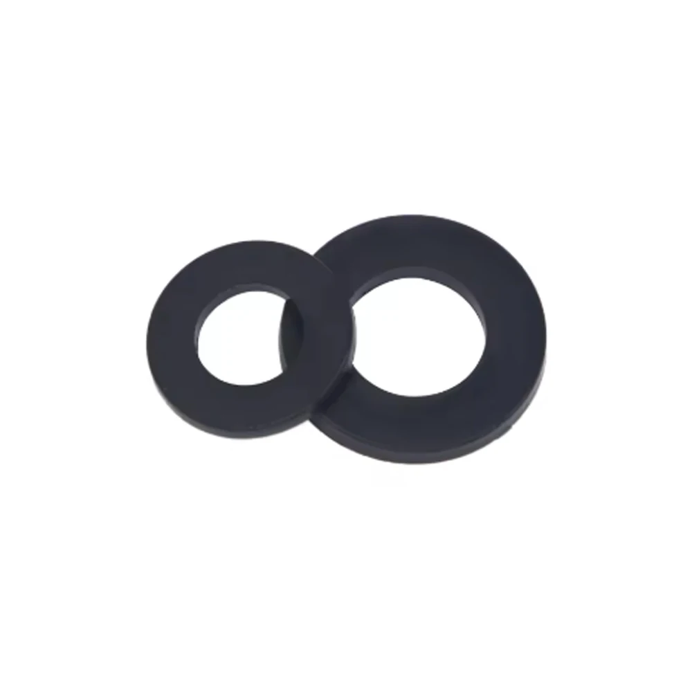 500PCS 8 Sizes M2-M10 Black Nylon Flat Washers Assortment kit M2 M2.5 M3 M4 M5 M6 M8 M10 Plane Spacer Insulation Gasket Ring image 3