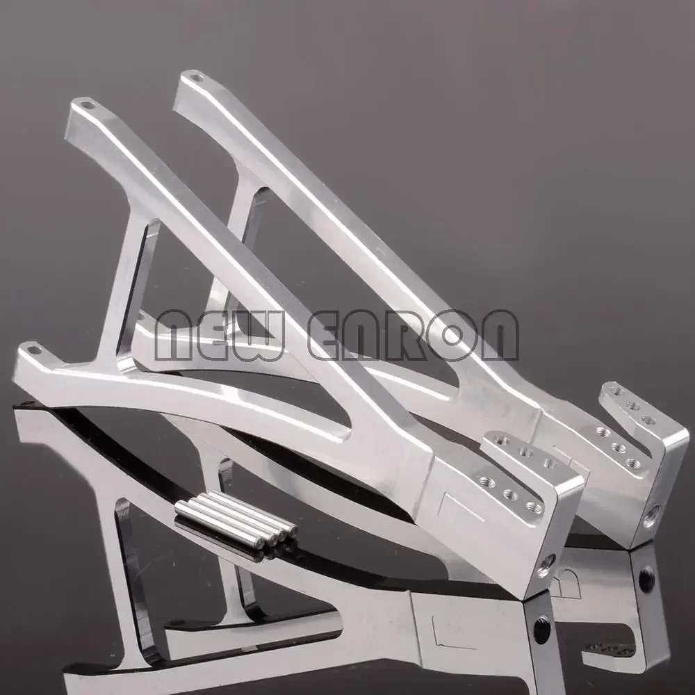 Brazo De Suspensión Delantera RC Dilwe | 2 Piezas De Aluminio CNC Para Traxxas E-Revo VXL 1/16, Azul, Piezas De Repuesto