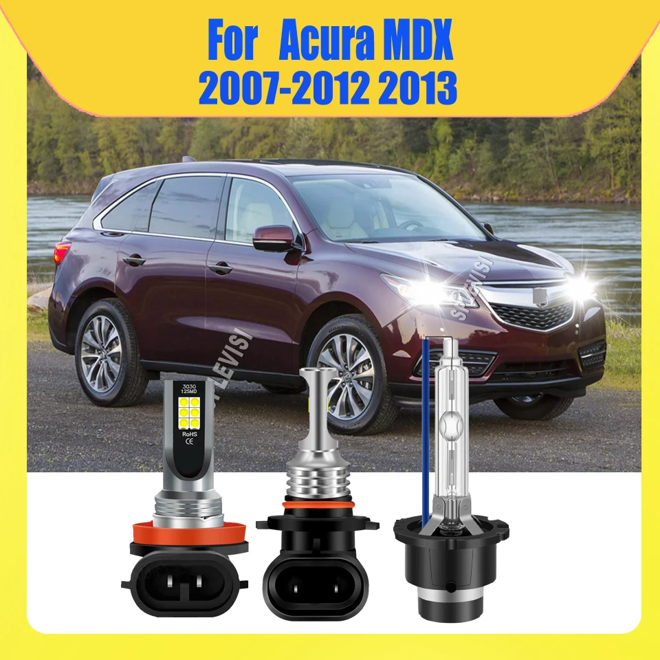 

9005 D2S H11 LED High Beam Low Beam Xenon Lamp Foglamp No Wiring Harness For Acura MDX 2007 2008 2009 2010 2011 2012 2013