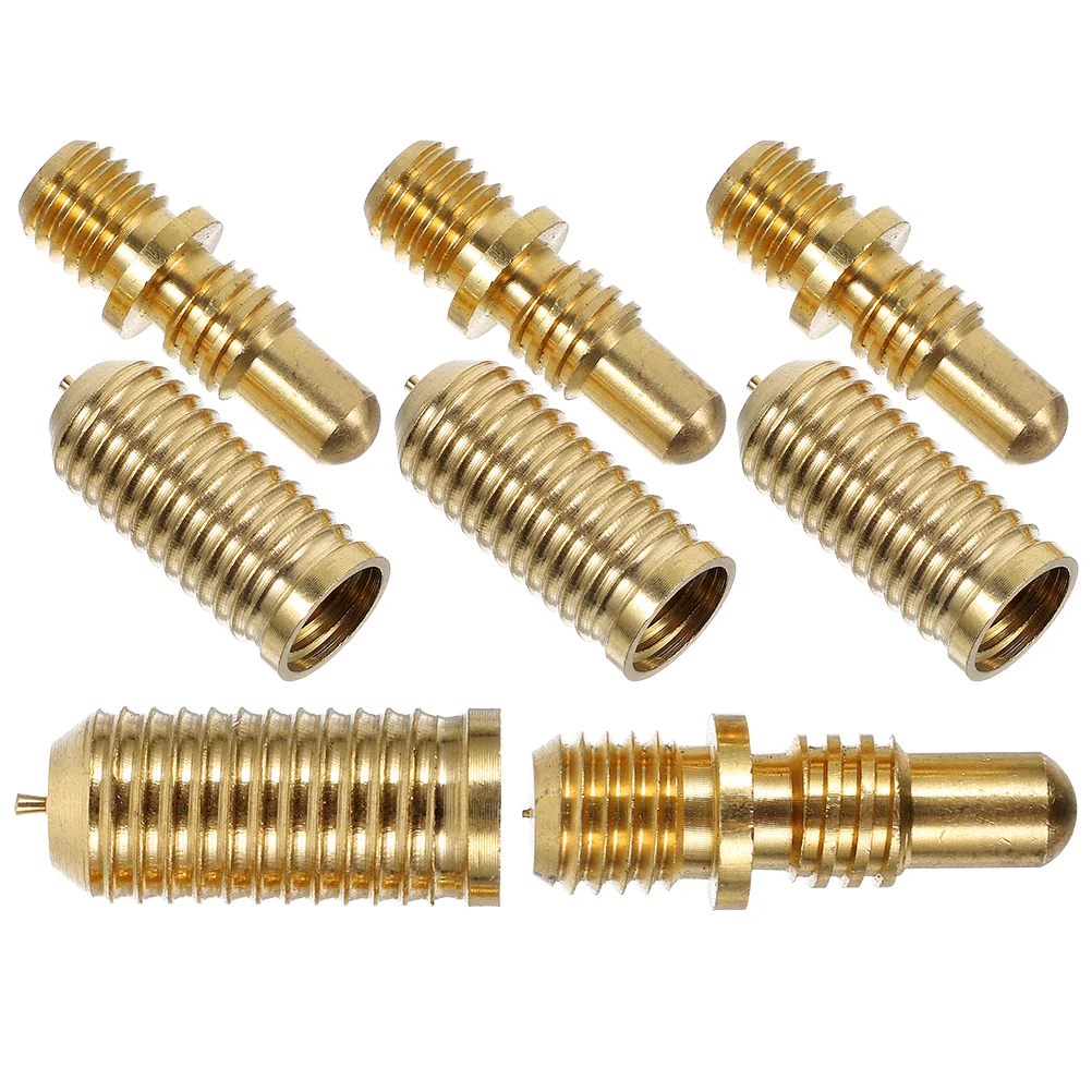 

4 Sets Billiard Cue Screws Bumper Accessory Tension Rod Pool Copper Extended Handle