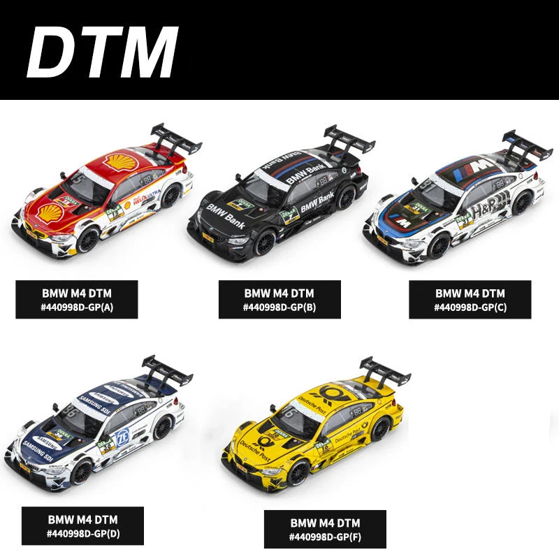 1:43 M4 DTM With Display Box Alloy Car Diecasts & Toy Vehicles Car Model Miniature Scale Model Car For Children