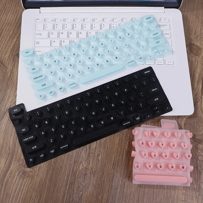 Portable Silicone Keyboard Film Silicone Keyboard Membrane, Laptop Convenient Manicure Typing Protect Long Nails Typing Keyboard