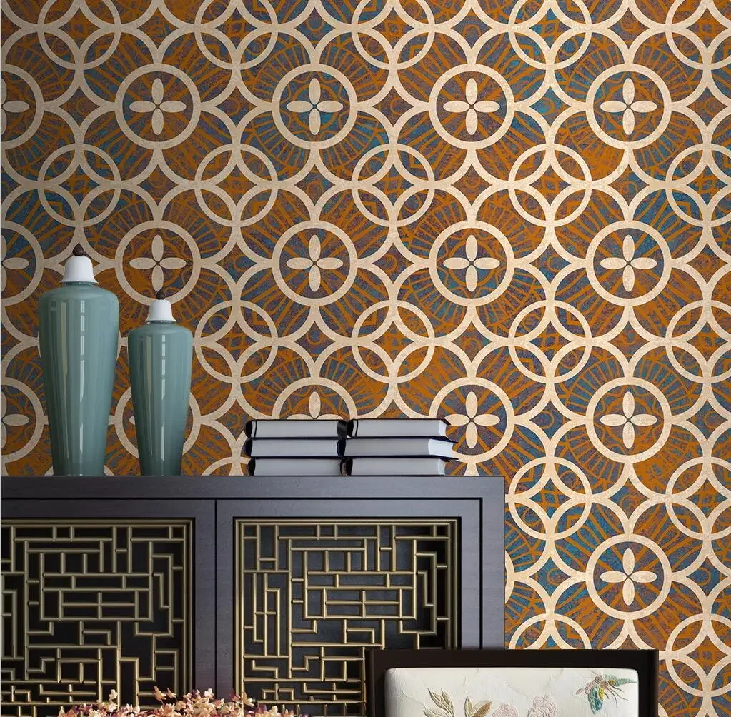 

Фотообои beibehang на заказ, 3D-обои, ретро-обои с кругами для отделки стен, фоновые фотообои