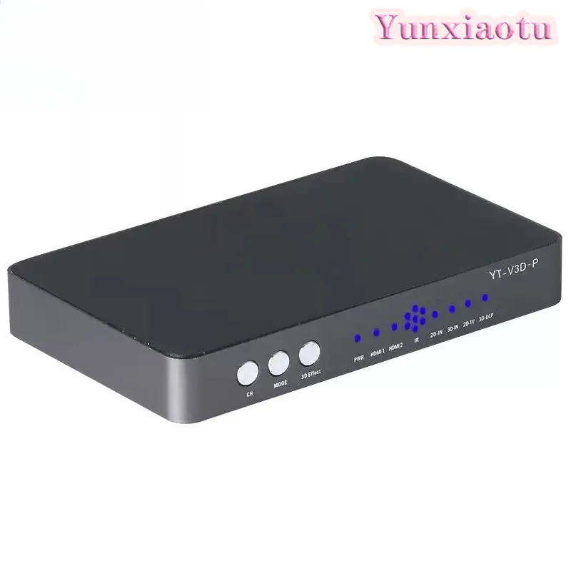 2D To 3D Video Converter with Projector 3D TV Display Smart Head Wear Glasses