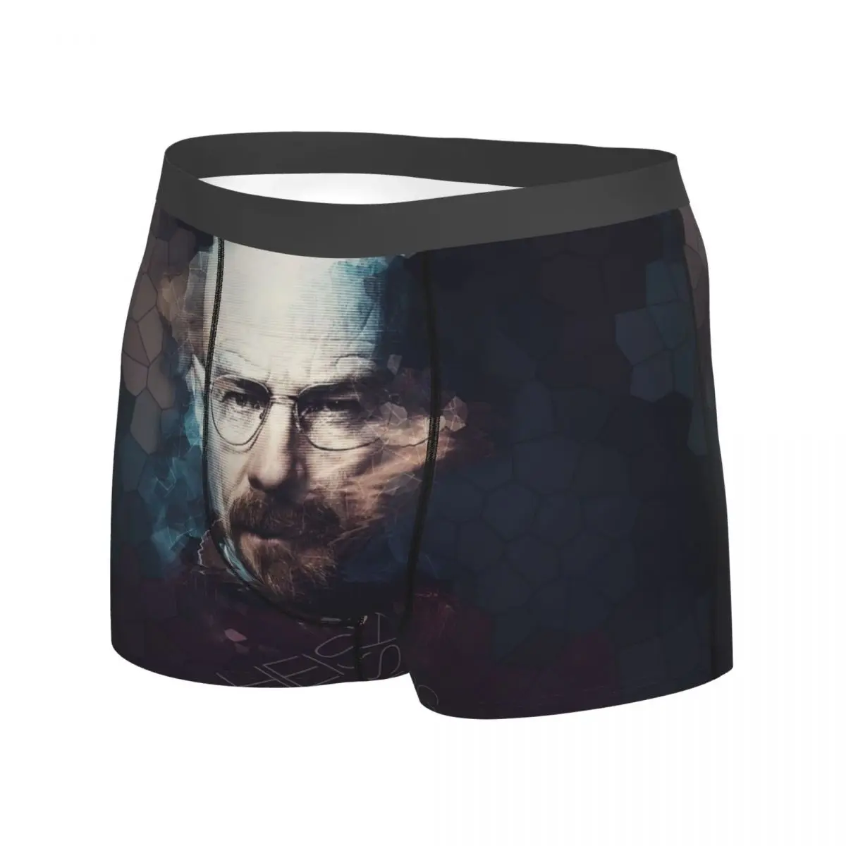 Bóxer blanco de Breaking Bad para hombre, ropa interior suave, Sexy, S-XXL