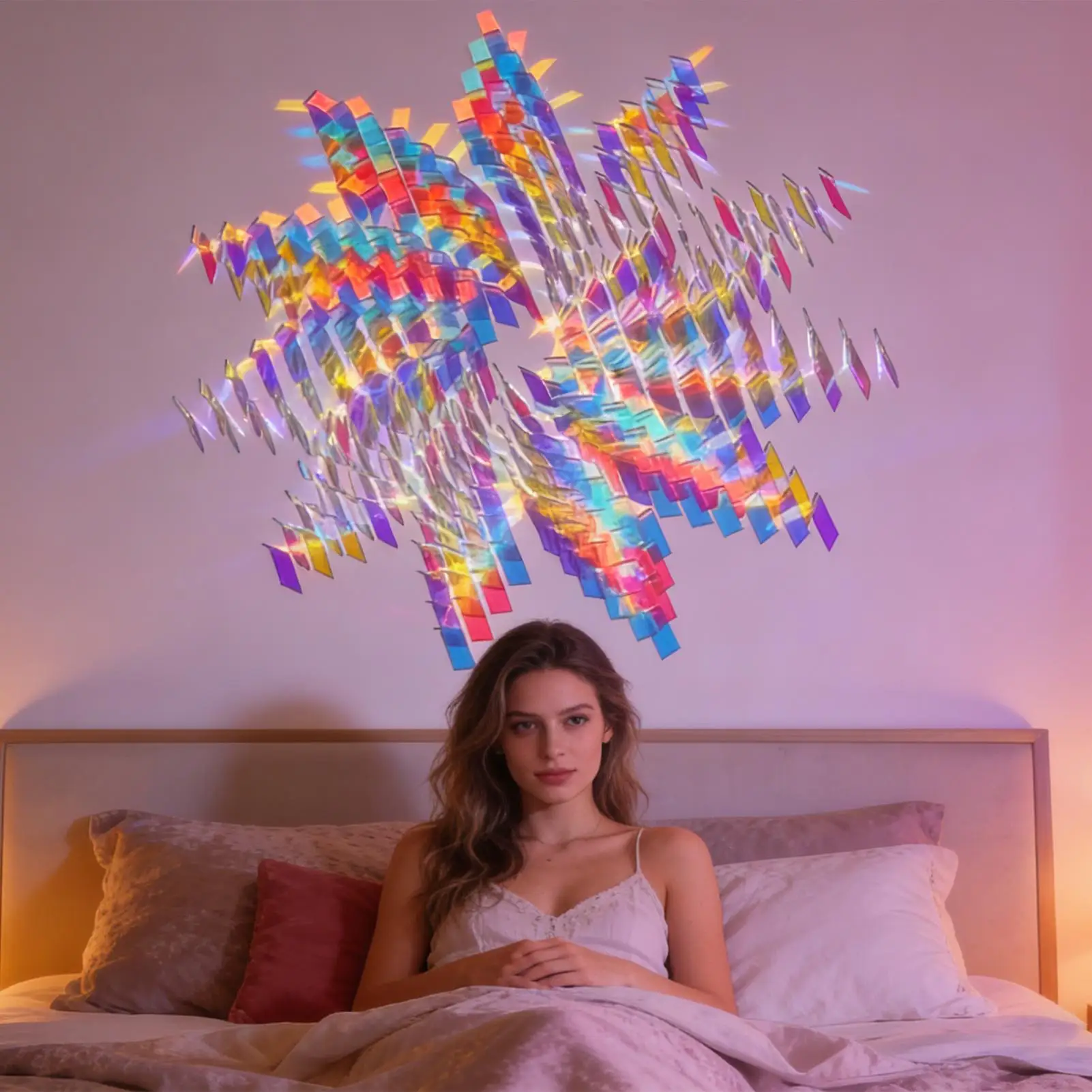 Láminas Acrílicas Arcoíris, 100 Piezas de Placas Acrílicas de Doble Cara de Colores para Manualidades, Exhibiciones, Fiestas, Bodas, Aulas y Oficinas
