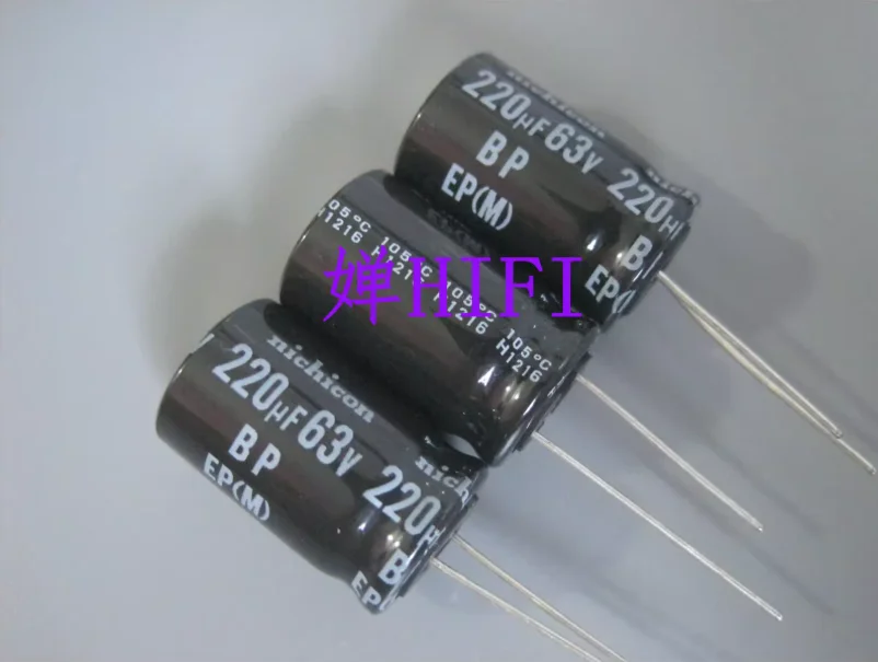

20pcs/lot Original Japanese Nichicon EP-BP 63v 220uf 16x25mm non-polar thermoelectric capacitor free shipping