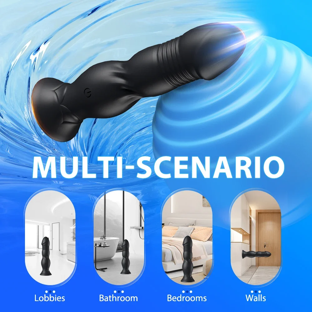 Wireless Bluetooth Telescopic Vibrating Male APP Remote Control Butt Plug Clit Stimulator Dildo Prostate Massager Adult Sex Toys