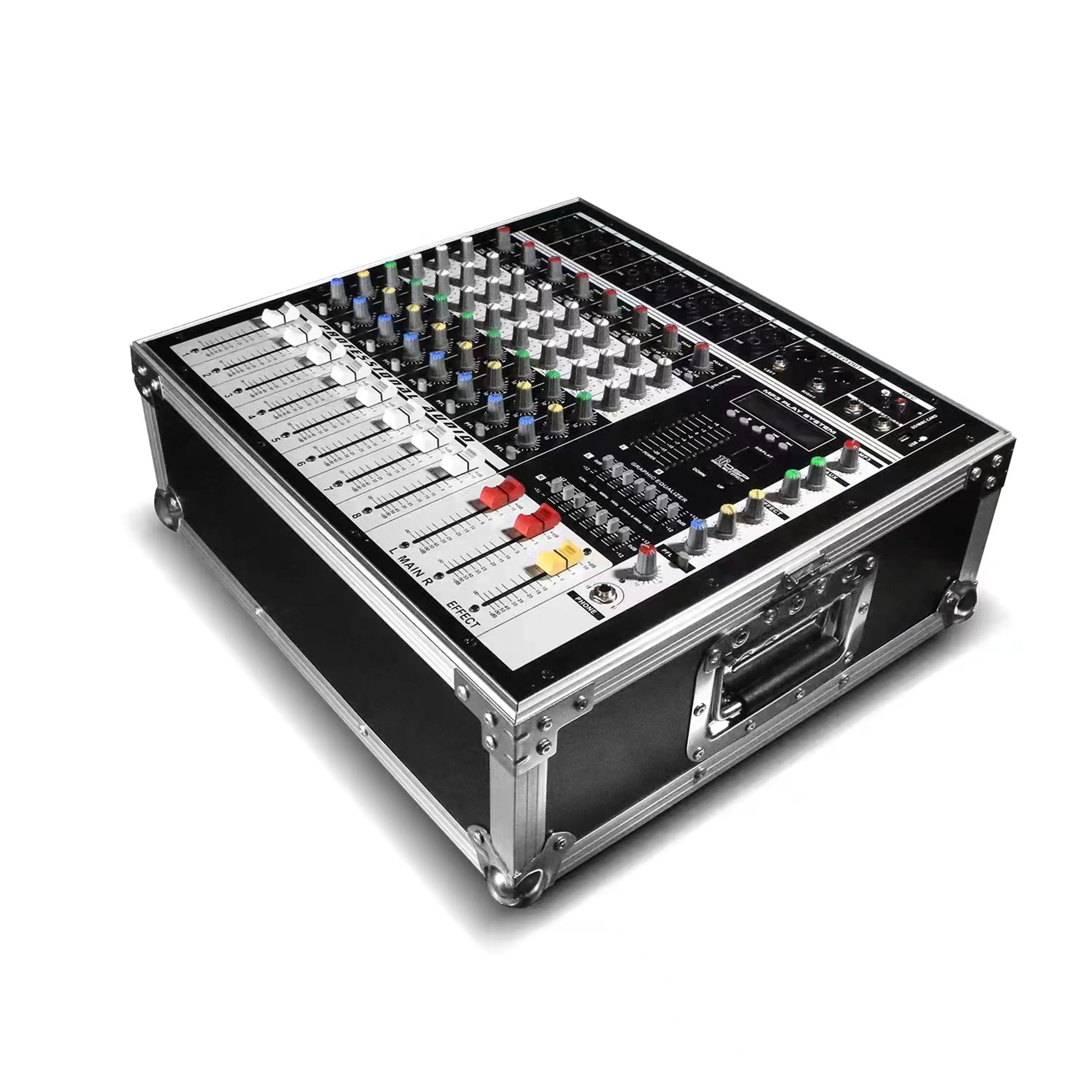 AKS HKX-12 With Power 600W*2 Professional Audio Digital Mixer Mixing Console DJ Sound Music Record Mixer For Concert