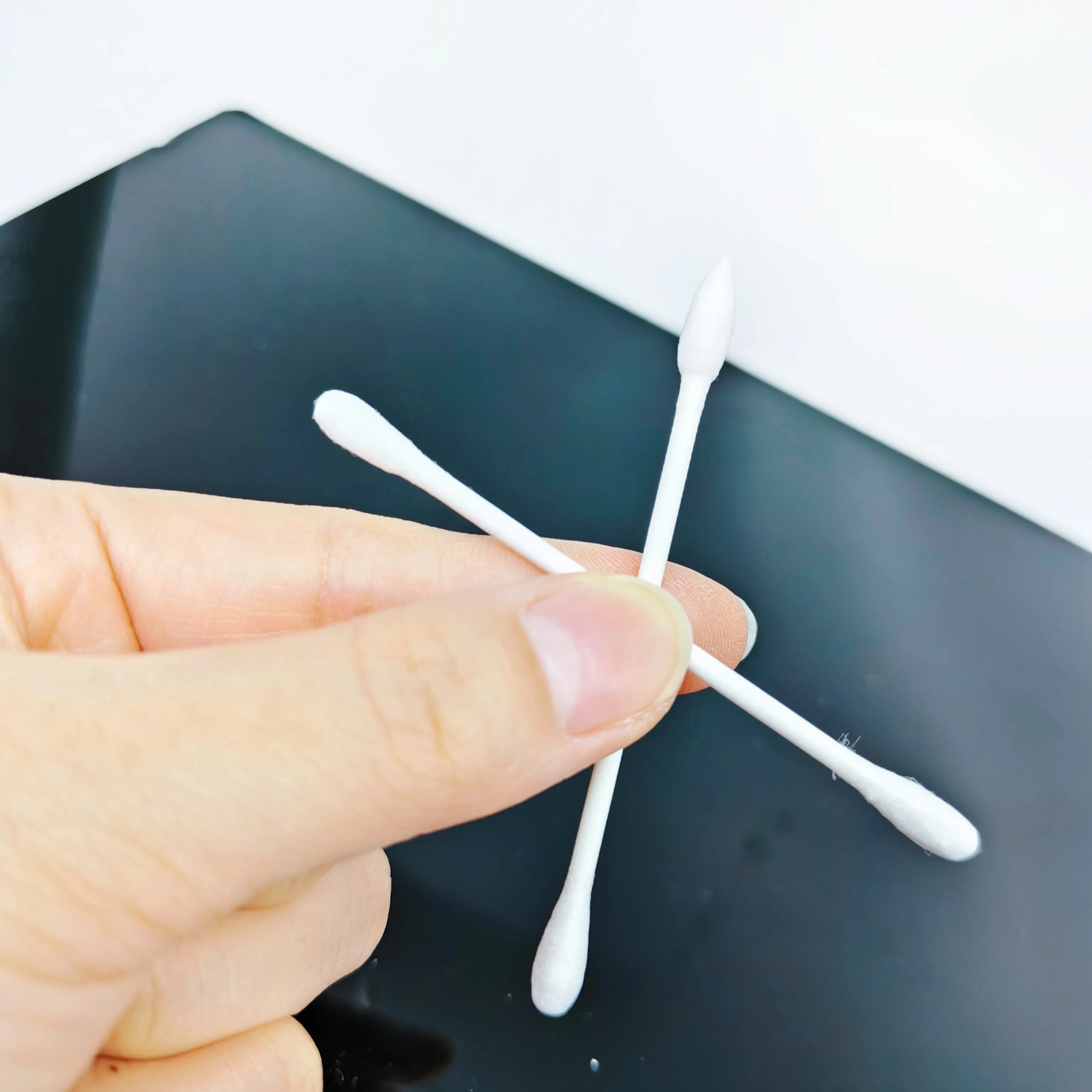 300 قطعة/600 قطعة مسحات قطنية برأسين على الطراز المكسيكي، يوم الموتى مسحات قطنية مزدوجة مستديرة ومدببة مستديرة للبالغين