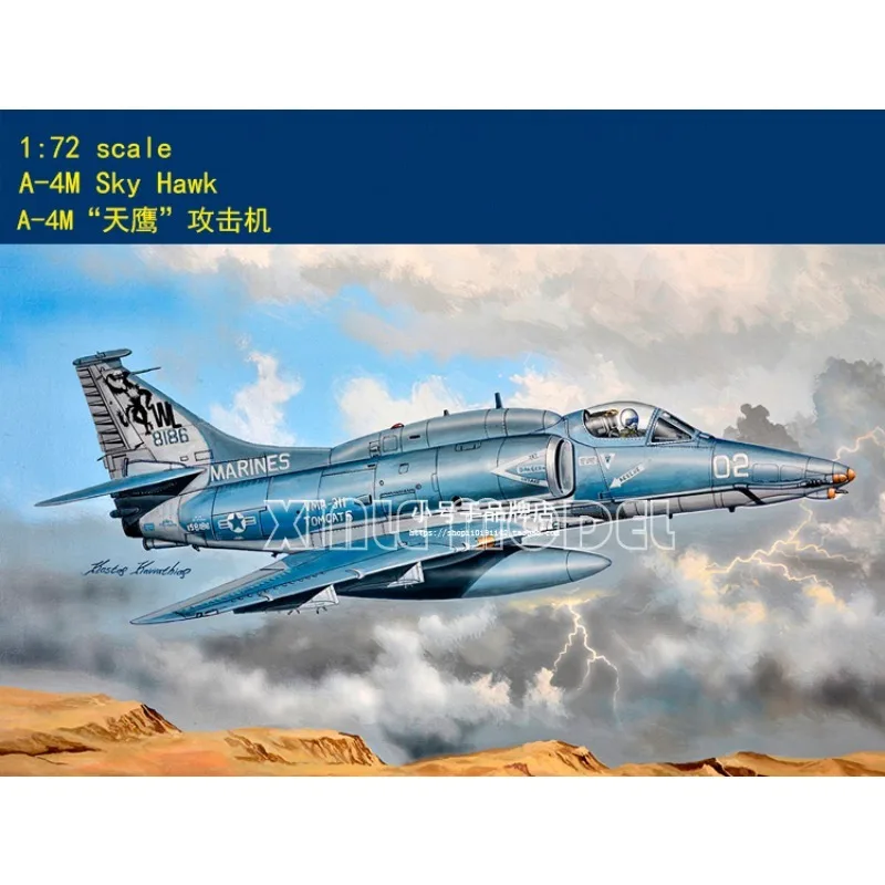 

Trumpeter Plastic Assembled Aircraft Model Kit 87256 A-4M Sky Hawk 1/72