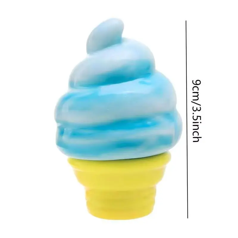 Cube By Schylling Sensory Squeeze Toy Ice Cream Color Squishy Stress Relief Fidget Toys Children Adults Collectable image 5