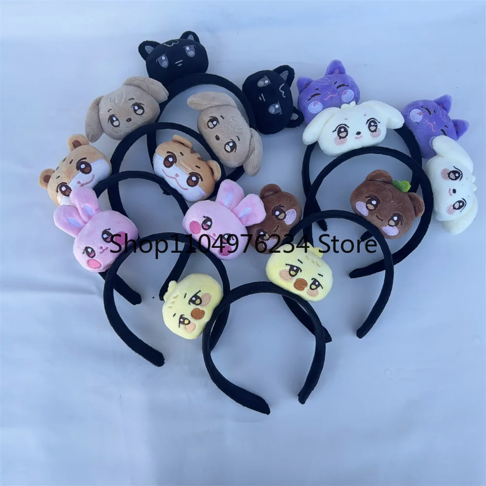 Diadema de dibujos animados Kpop Ateez Aniteez, diadema de animales con diseños de Hongjoong Yeosang Mingi, accesorios de soporte para seguidores de Kpop, regalo
