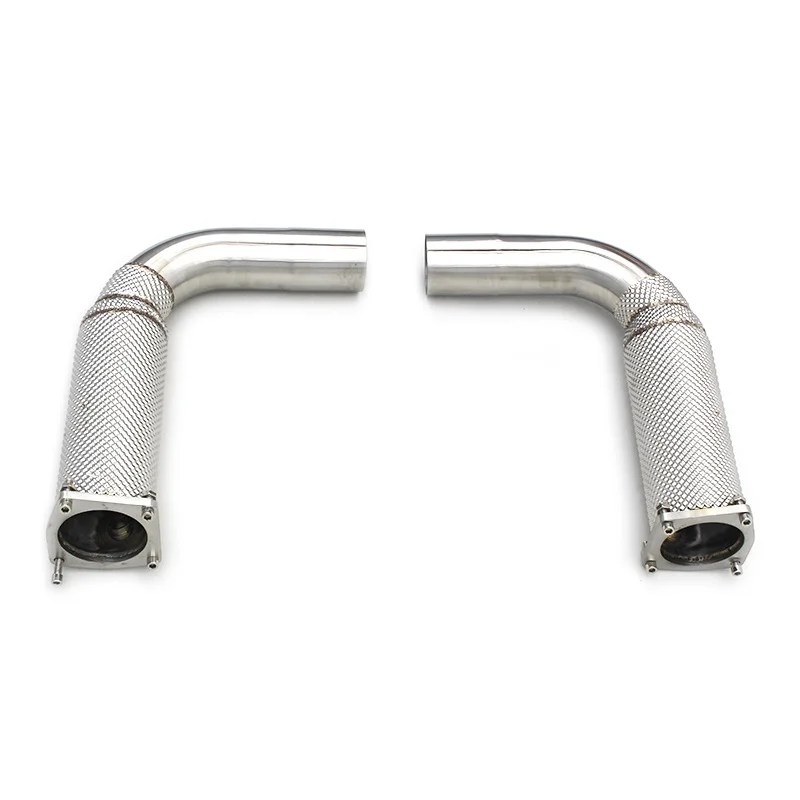 

Head Section High flow Pipes Exhaust Pipes branch downpipe Exhaust Pipe with catalyst For Porsche 911 991.2 Turbo S 3.8T