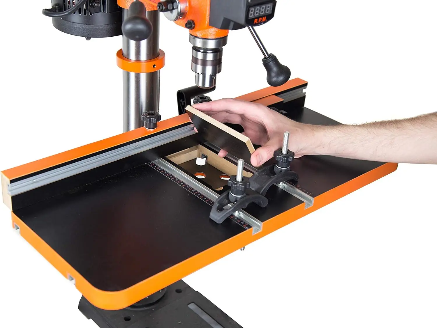 Imagem -03 - Drill Press Table com Uma Cerca Ajustável Stop Block Dpa2513 24 em por 12 em