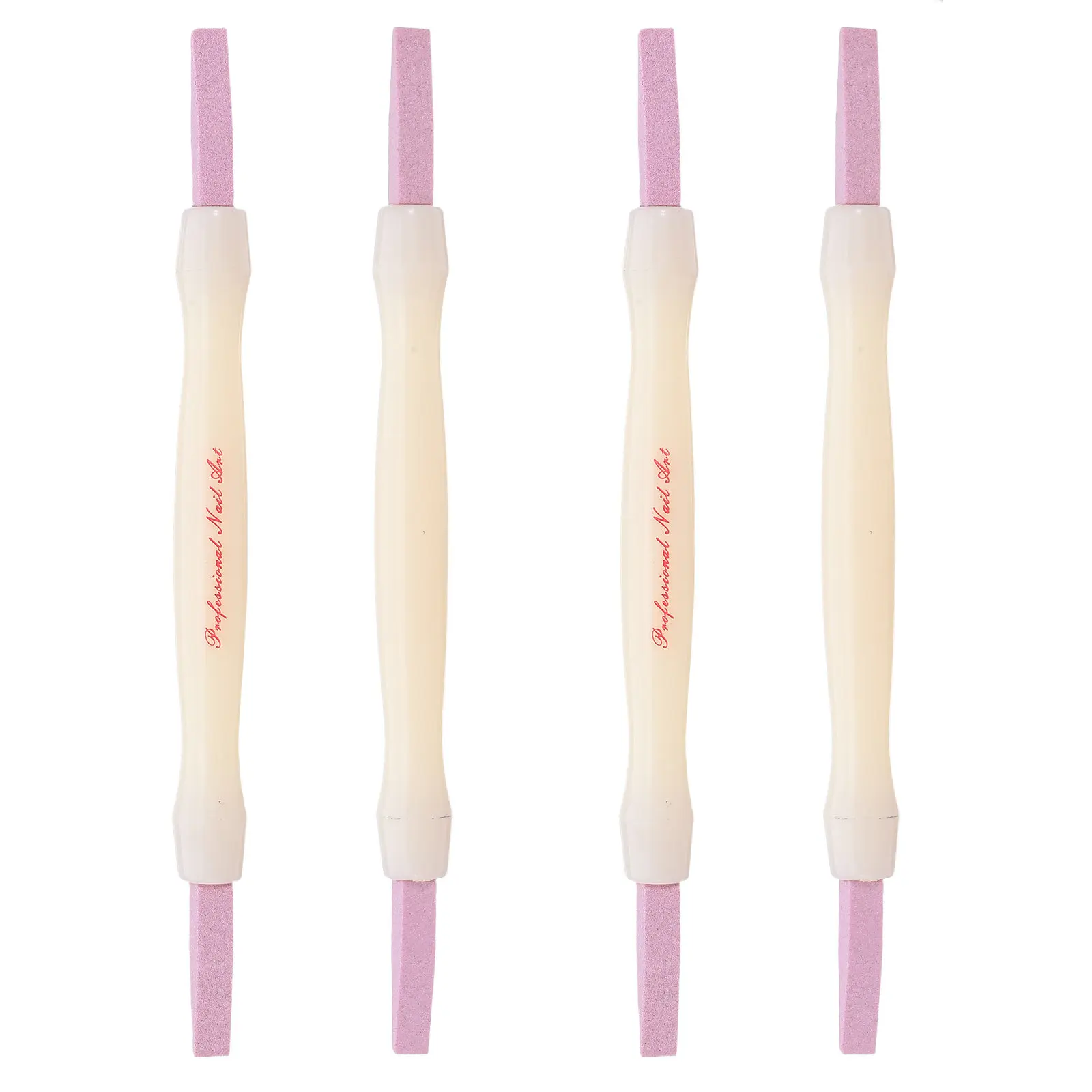 

4Pcs Quartz Stone Cuticle Remover Pen Dual Function Nail Shaper Tool for Smooth Buffing and Precise Skin Cleaning Daily Use