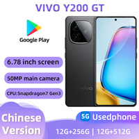 VIVO Y200gt 5g Android 6.78-inches AMOLED 144Hz Qualcomm Snapdragon 7 Gen3 50MP Camera 6000mAh used phone