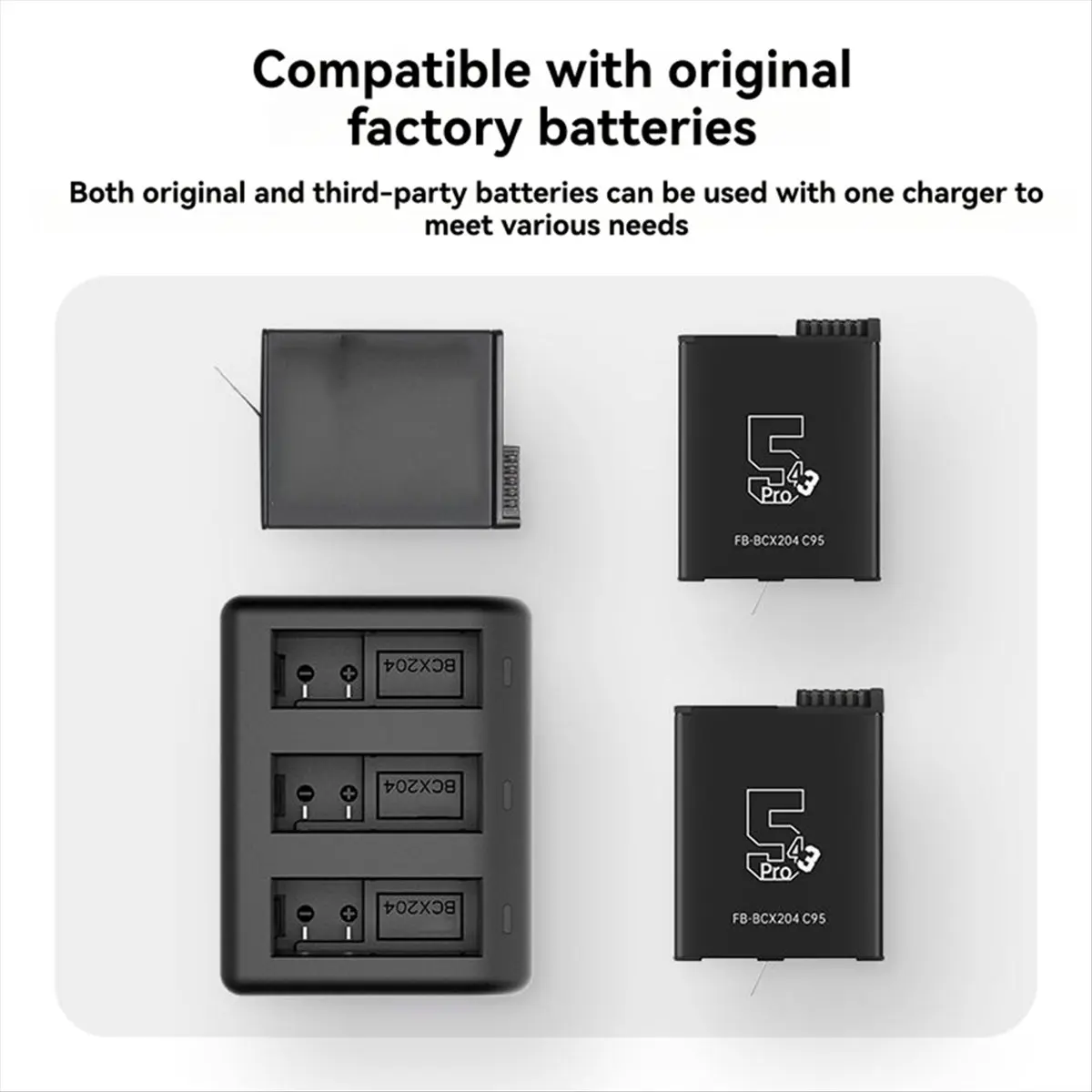 #96P Electronics Accessories,For DJI Osmo Action 5Pro/4/3 Batteries  (Black)