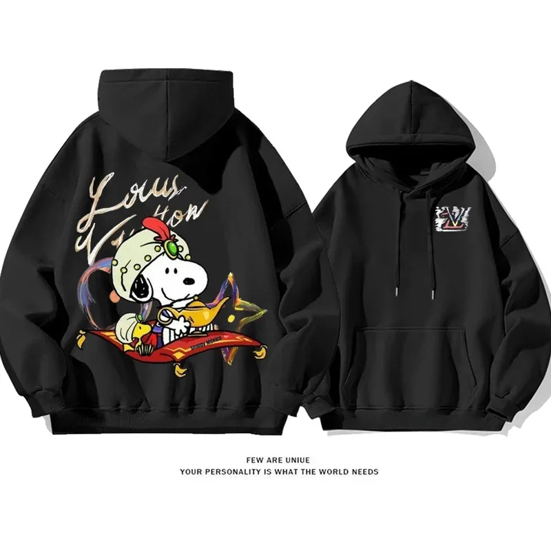 

Осень-зима женские толстовки Snoopy Merch одежда винтажная толстовка Y2K оверсайз пуловер из 100% хлопка женская повседневная одежда