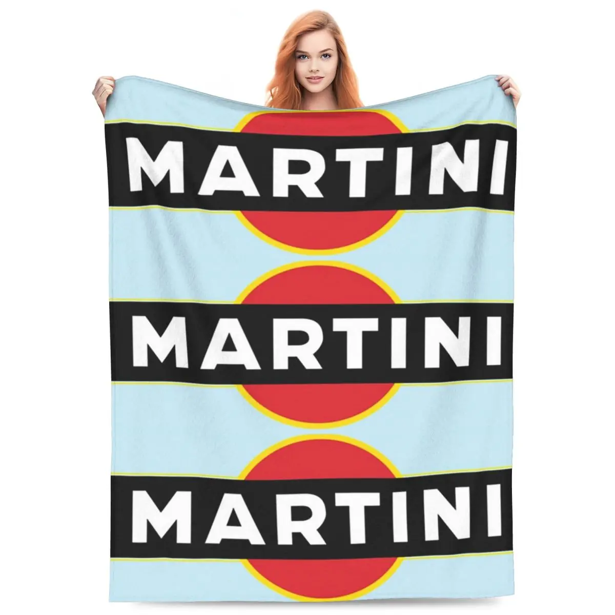 Martinis Race Sportscar Motor Racing Blankets Flannel Sofa Throw Blanket Lightweight for  Bedroom Outdoor Throws Bedspread Quilt