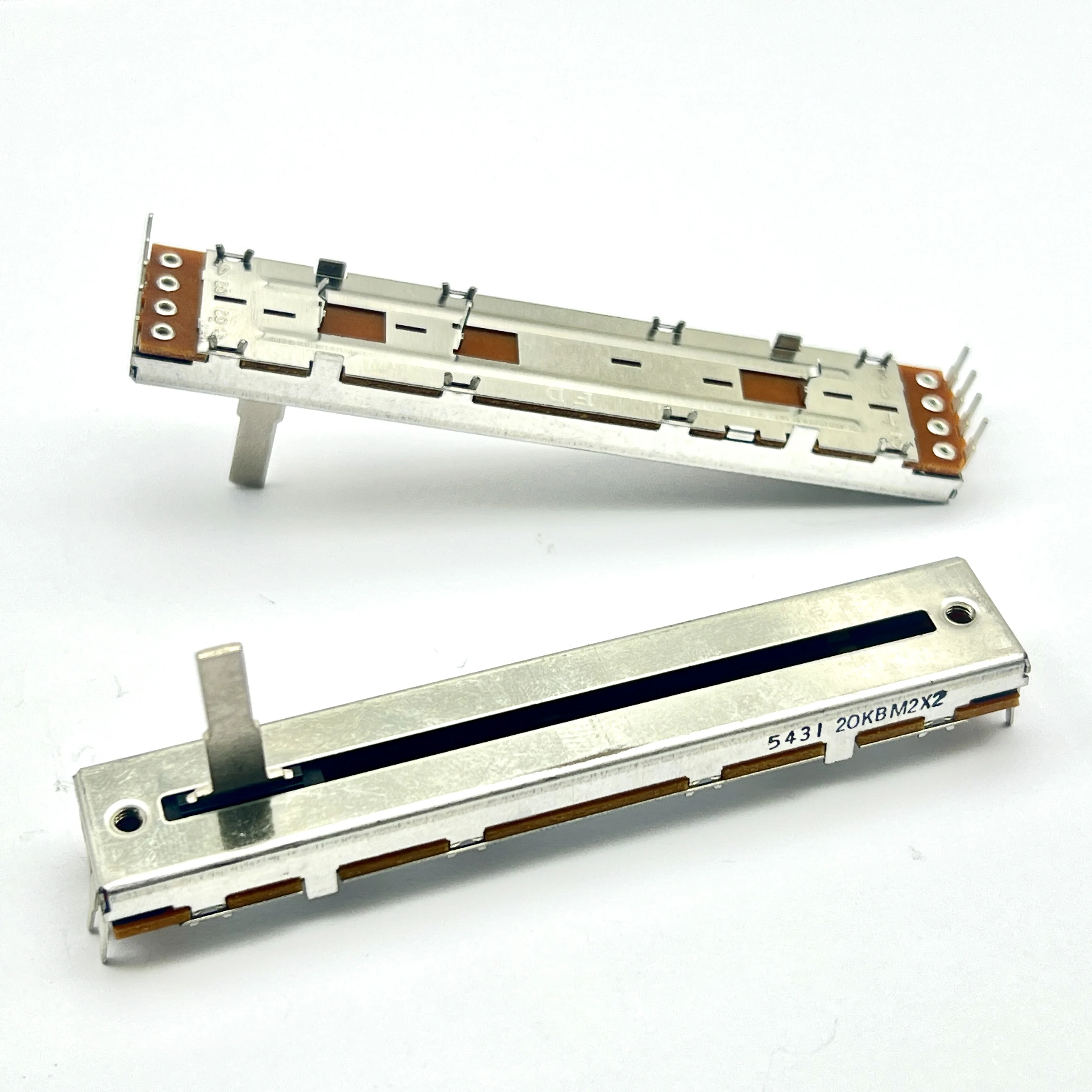 2 pcs 88mm Original Pioneer DDJ SR Volume Control Potentiometer 20KBM2X2 with Midpoint Stop Handle, Length 20mm
