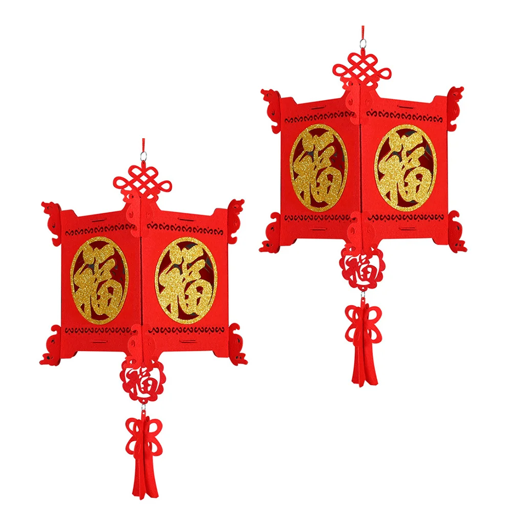 

Фонарь в китайском стиле на лунный год, украшения для весеннего фестиваля, новые декоративные фонари для свадьбы «сделай сам», подвеска из нетканого материала для улицы